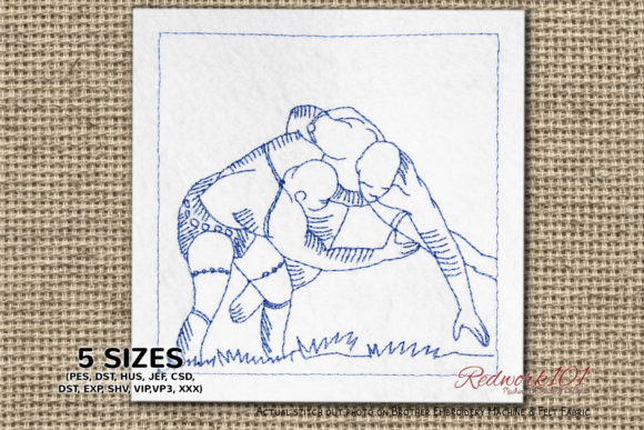 African Wrestling Bluework: A Design Review for Branded Merch