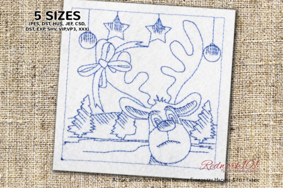 Christmas Reindeer Face Lineart: A Designer's Review
