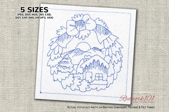 Christmas Wreath Snow Home Redwork: A Designer Review