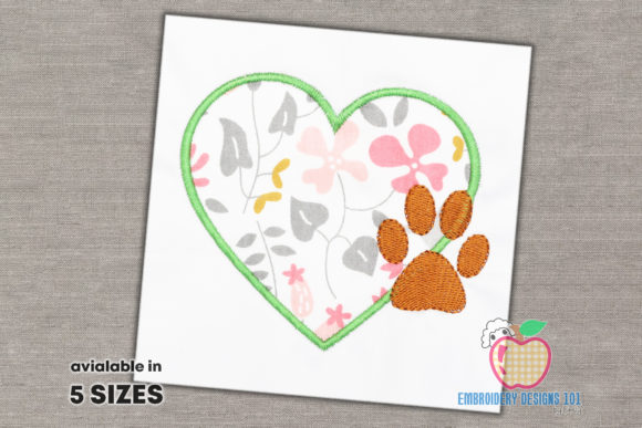 Design of Heart with the Paw Footprint Review
